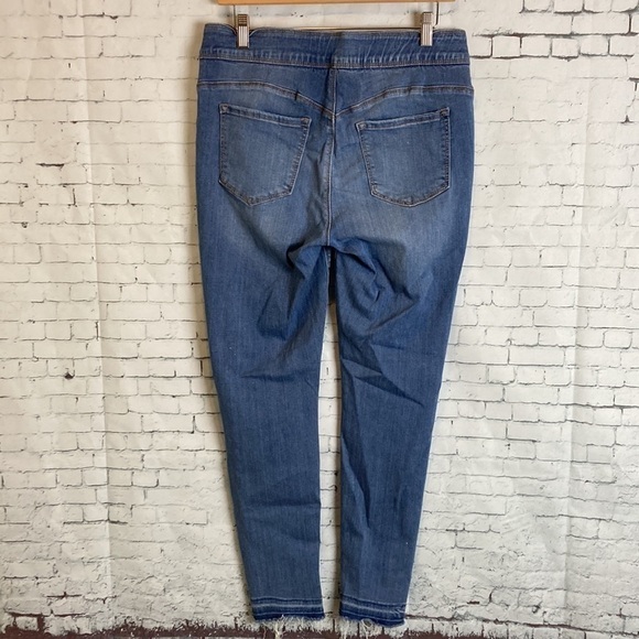 NYDJ CURVES 360 BY Not Your Daughters Jeans Release Hem Pull-On Jeans 8 Raw Hem - Picture 12 of 16